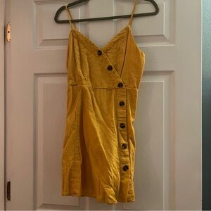 American Eagle Outfitters Yellow Mini Dress